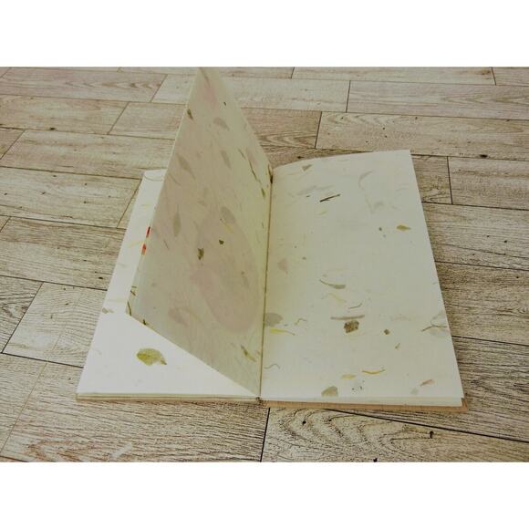 Handmade Flower Pages Annual Tree Ring Journal Diary Notebook Hardcover NICE - Picture 10 of 16